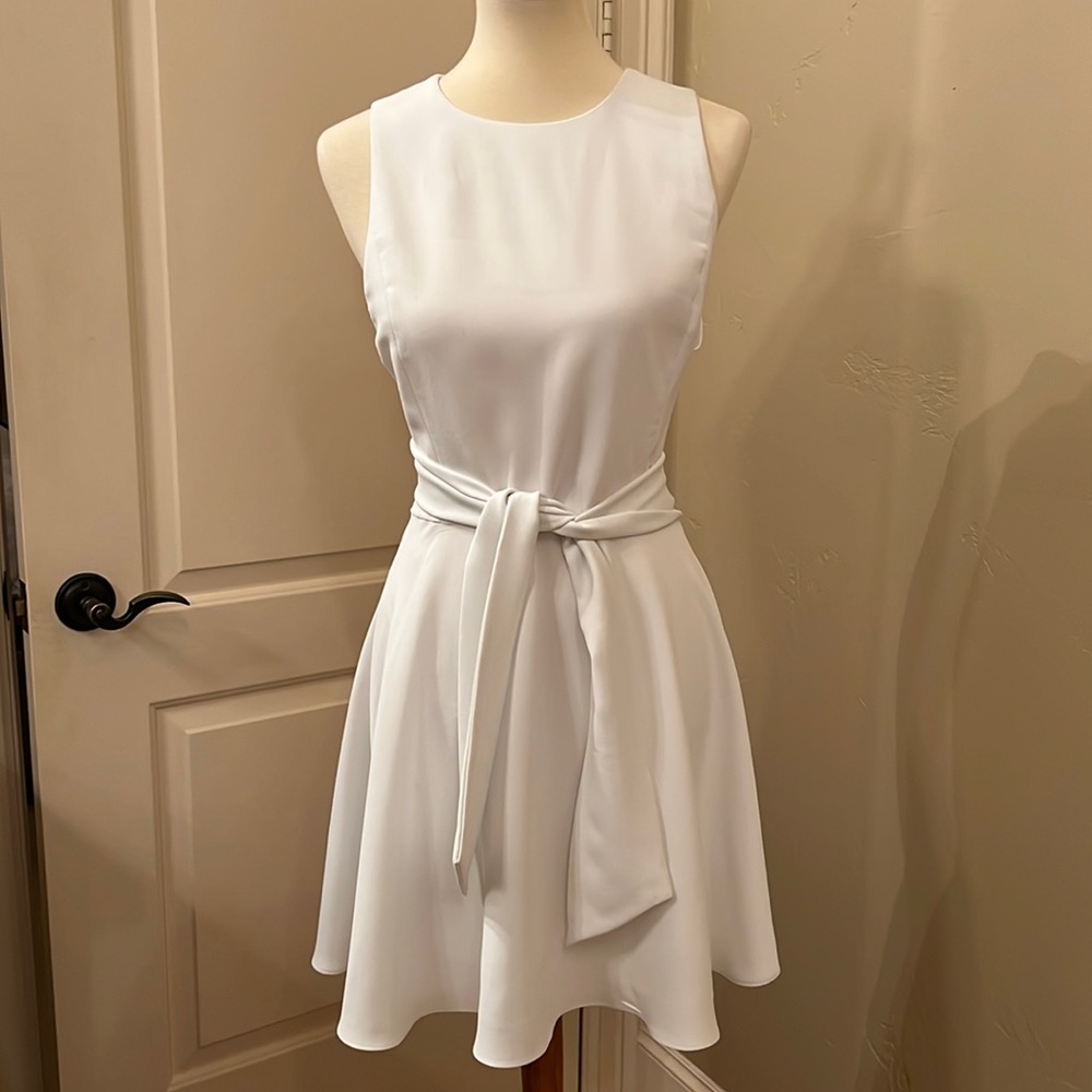 Alice and Olivia white dress